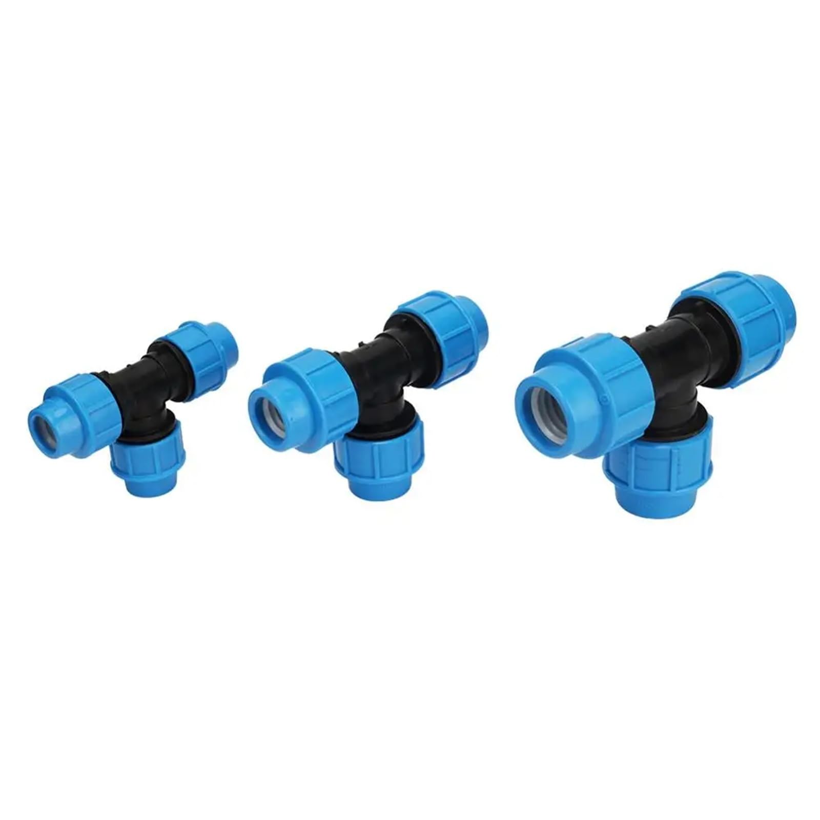Conector de válvula divisora ​​de agua de grifo de 3 vías, 20/25/32 mm, for riego de jardín y granja, 1 unidad(20mm)