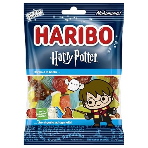 Haribo Harry Potter, Caramelle Gommose Edizione Limitata, Gusto Frutta, Ideale Come Regalo - 160gr