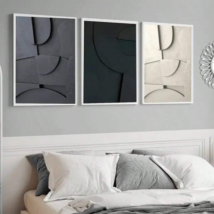 Tableau abstrait géométrique ZHAOLIN pour un salon cosy