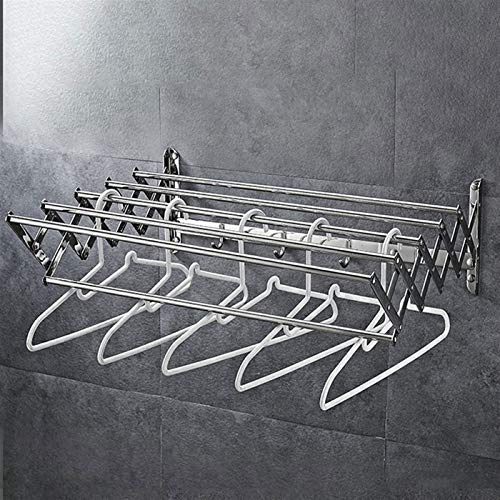 Rack de serviette rétractable anti-humidité mural pliable LWX pour vêtement