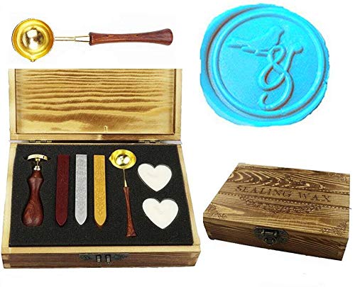 Kit de tampons de cire vintage avec motif oiseau pour sceller vos lettres