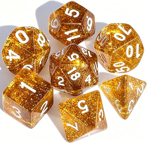 Image of CiaraQ 7pcs Polyhedral Dice Set for Dungeon and Dragons MTG Table Games