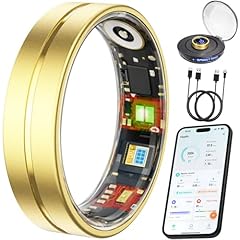 VIVIYO Smart Ring Health Tracker Matte Gold 9