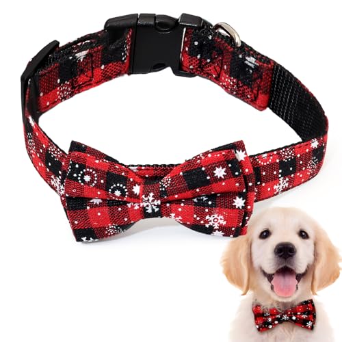 XIANGLONGY Collares para Perros, Collar Navidad Perro, Collar Perro Mediano De Navidad Ajustable, Adecuado para Gatos, Perros Y Otras Mascotas Pequeñas Y Medianas. (L)