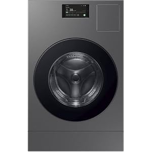 SAMSUNG WD53DBA900HZ Bespoke 5.3 Cu. Ft. Dark Steel Front Load All-in-One Washer/Dryer Combo