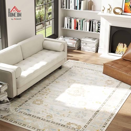 Tapete Boho Lavable 8x10 Pies HOMCOM miniatura 3