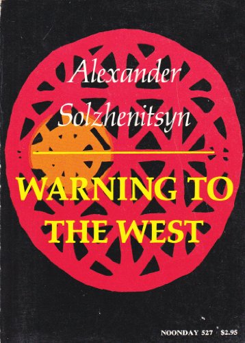 Warning To The West 0374267588 Book Cover