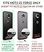 CaseWe - Motorola Moto Z2 Force Protective Bumper Case Cover/Compatible With Moto Mods - All Matte Black