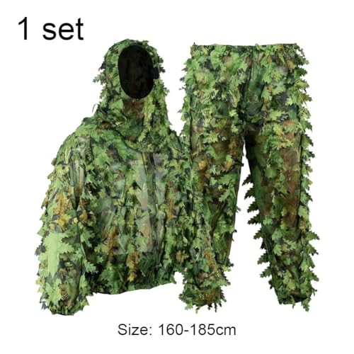 Combinaison bionique 3D avec veste à capuche pour chasse et airsoft