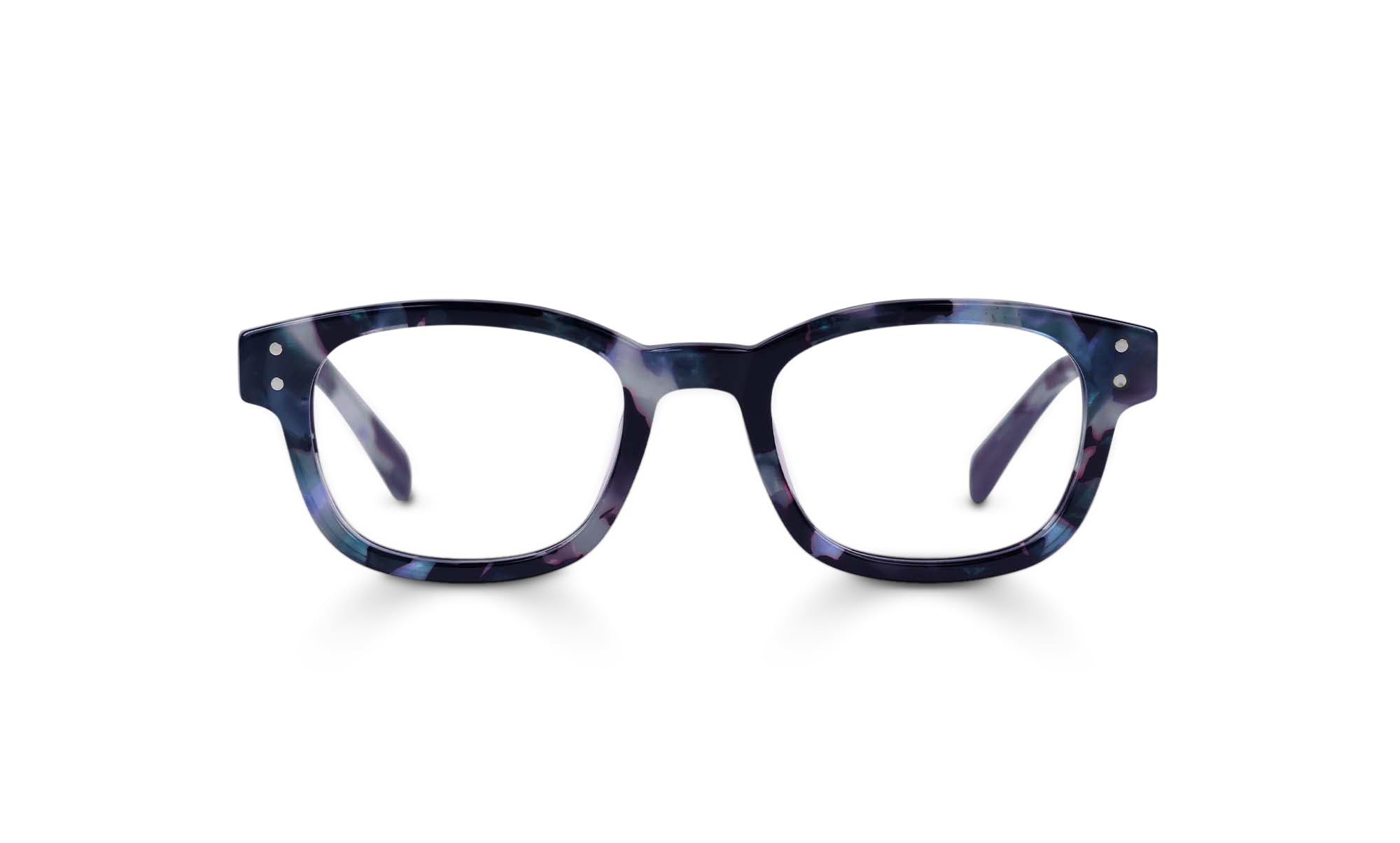 eyebobs - Biff | Premium Traditional and Blue Light Reading Glasses for Men and Women | Square Frame for Narrow Faces