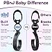 PBnJ baby Stroller Hooks 2 Pack Organizer Clip Travel Purse Shopping Diaper Bags