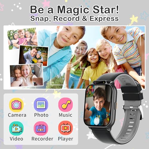 Image of Kids Waterproof Smart Watch with Fitness Tracker Sports Activity Pedometer