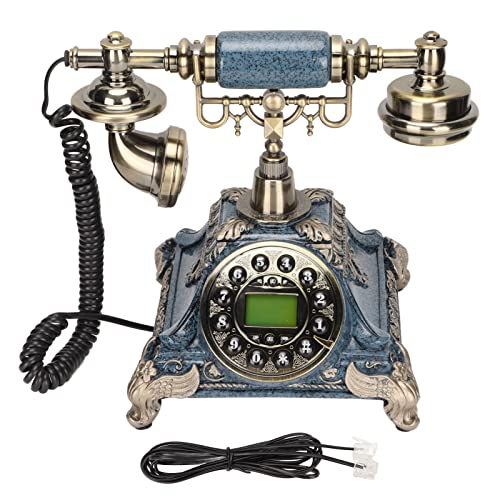 Teléfono fijo retro antiguo con display retroiluminado y manos libres miniatura 6