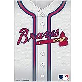 Atlanta Braves Multicolor Loot Bags - 9" x 6.5" (8 Pc) - Perfect for Parties, Game Days, & Celebrations