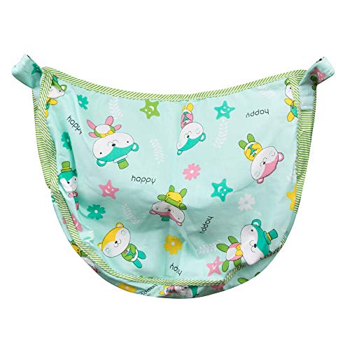 Image of Generic Dazzle Born Baby Khoya Cradle Cloth Baby Zoli With Mosquito Net (Green) - Cotton