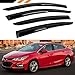 Cuztom Tuning Fits for 2017-2019 Chevy Cruze Sedan & Hatchback Wavy Window Visor Rain Guard Deflector