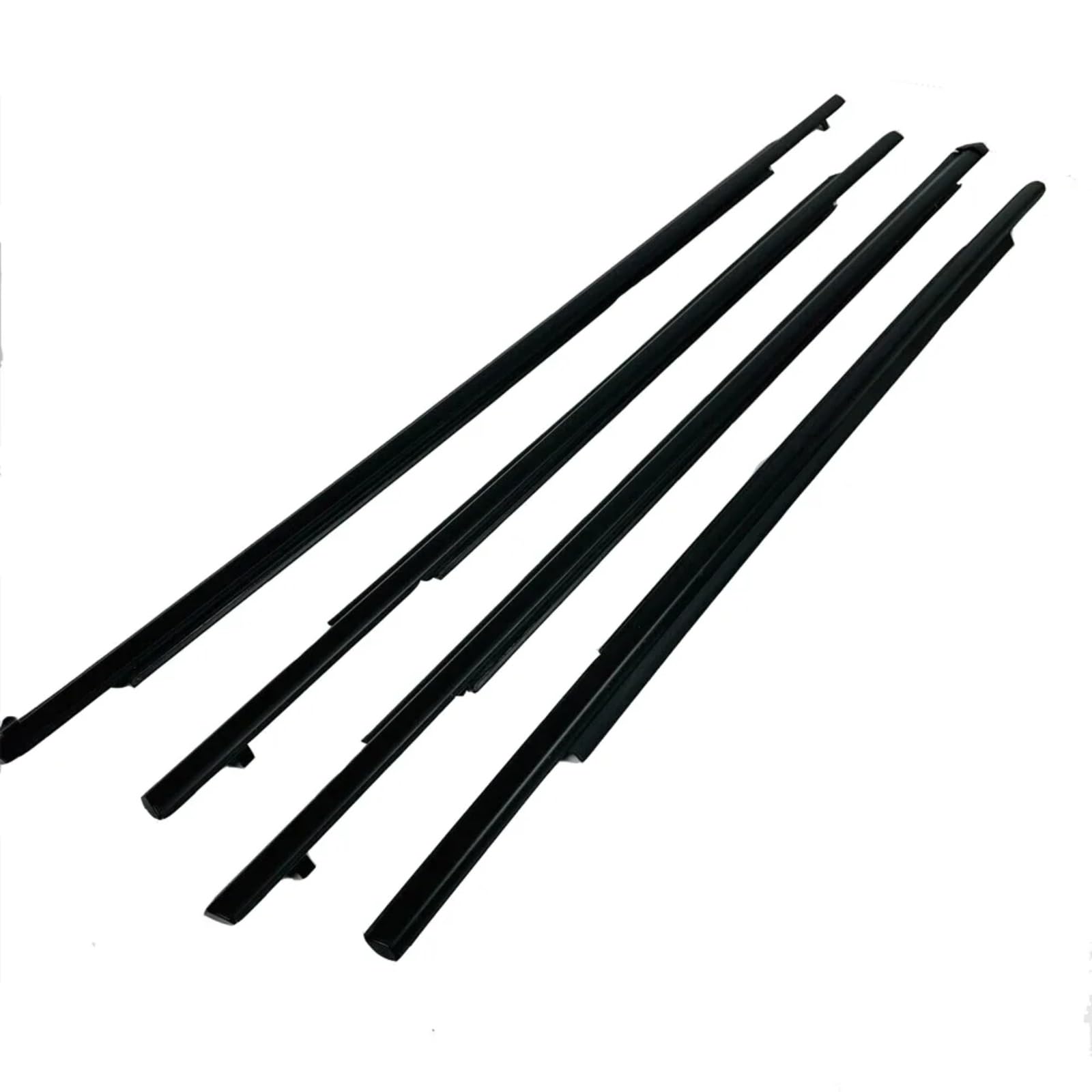 Glilar One Color Automotive Window Seals Compatible With Mitsubishi For Outlander Sport Ga 2010-2021 4Pcs Window Outer Weatherstrip Belt Moulding Trim Sealing