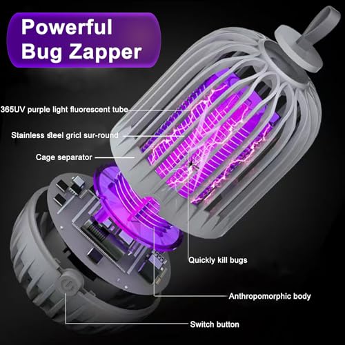 Inarowdz BUG ZAPPER-2024 Zapper Indoor,Mosquito Zapper,2024 Upgraded Powerful Indoor Bug Zapper thumb #3