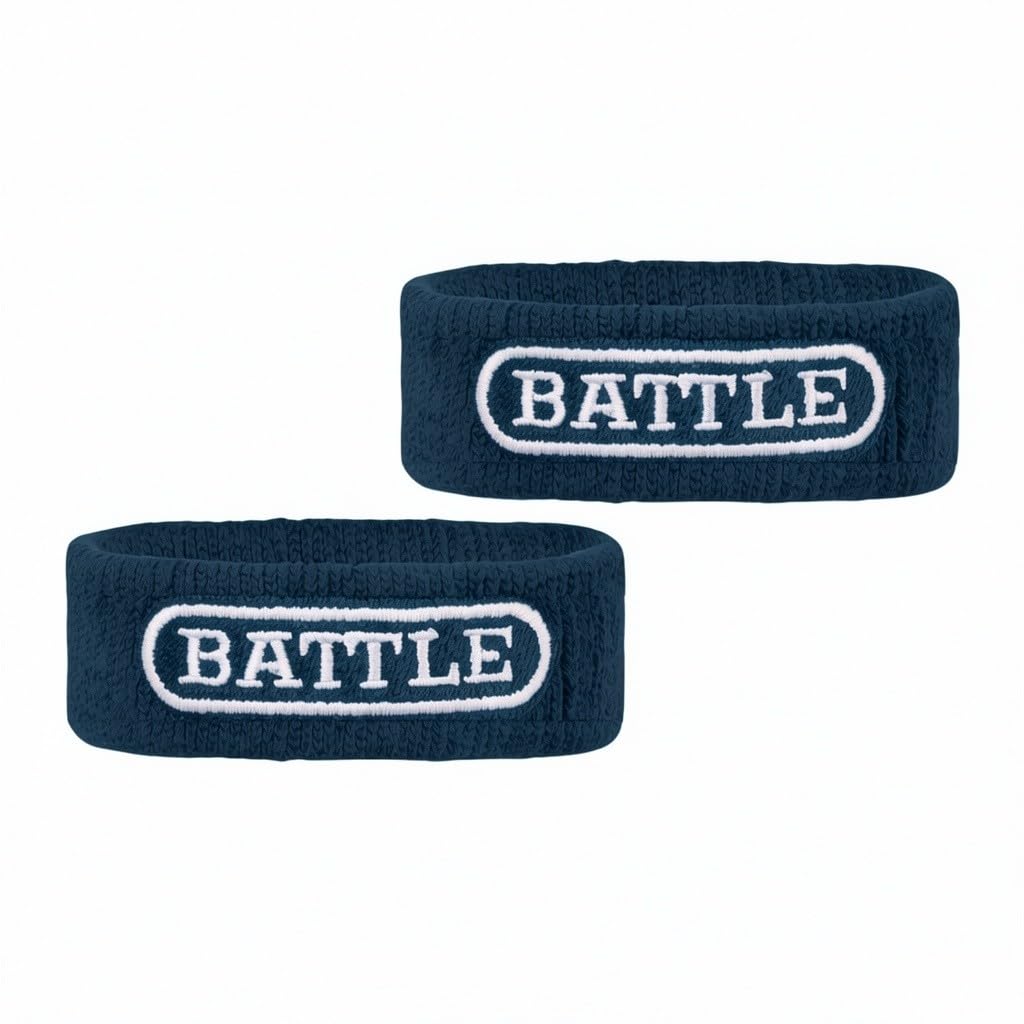 Battle Football Armbands - High-Performance Bands for Football Athletes - Includes 2 Bicep Bands - Ultra-Soft Material to Wick Away Sweat and Keep Hands Dry and Comfortable - Machine Washable