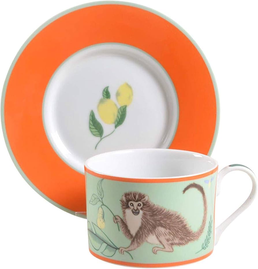 Amazon.com | Lynn Chase Monkey Business Cup & Saucer: Cup & Saucer Amazon.com | Lynn Chase Monkey Business Cup & Saucer: Cup & Saucer