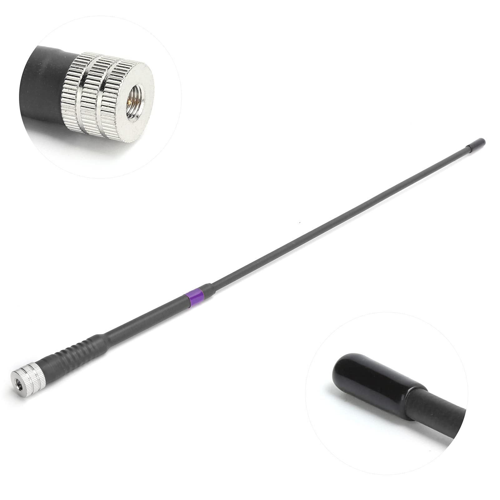 Fdit Przenośna antena, ręczna antena o wysokim wzmocnieniu, miękka antena gumowa do GPS Astro 430 320 900 220/Alpha 50 100 do Walky Talky (czarny)
