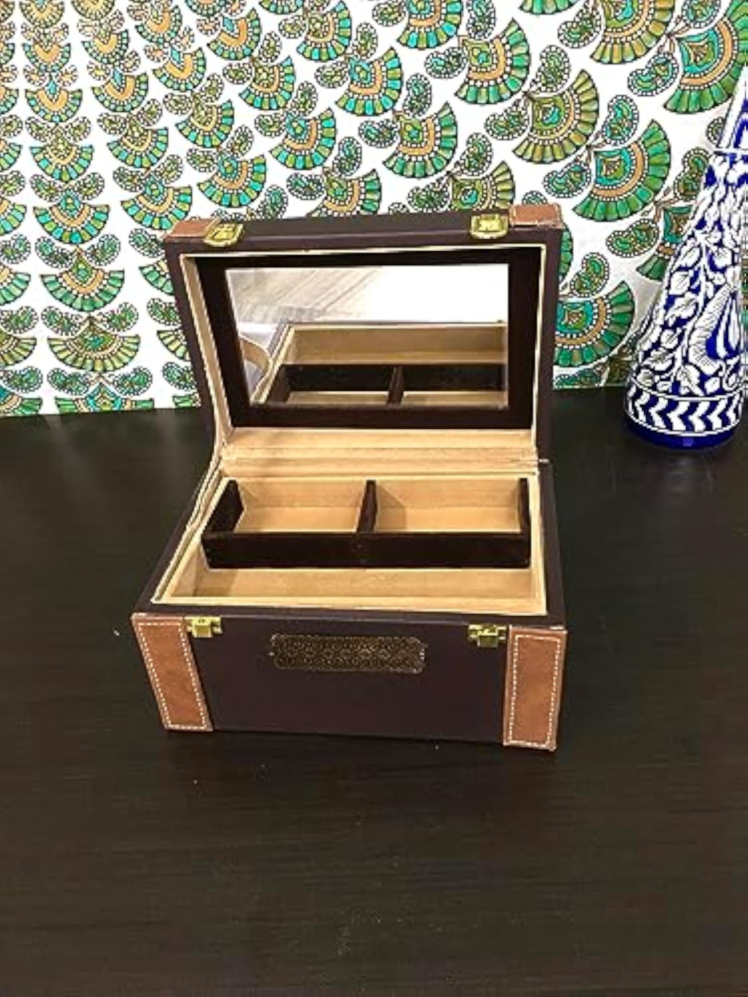 Royal PU Leather Jewelry Organizer for Women