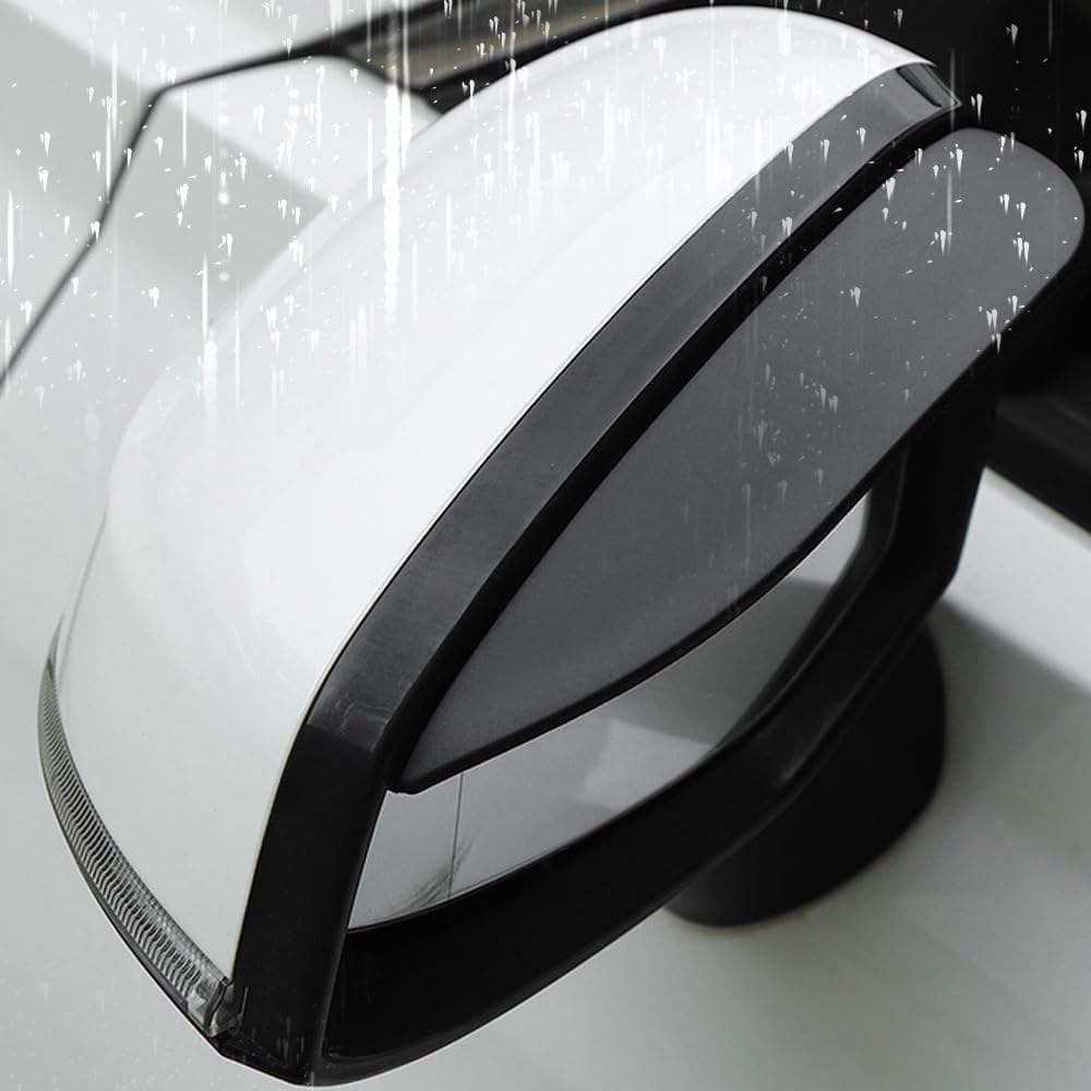 Mauxpiao A For Byd Tto 3 Evo/Atto 3 2Pcs Rearview Mirror Rain Guards 2022–2026, Side Mirror Visor Covers, Flexible Exterior Protection Ccessories Rewr/A