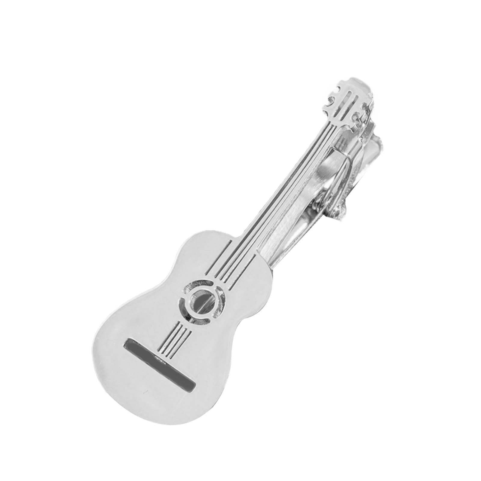 Creativo Metallo Punk Chitarra Fermacravatta Strumento Nota Musicale Tie Pin Pianoforte Cravatta Fibbia per Uomo Cravatta Accessori