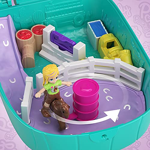 Polly Pocket GKJ64 - Ananas Tasche, tragbare Schatulle mit Zubehörteilen & GKJ46 - Kaktus Reiterhof Schatulle mit 2… – Bild 7
