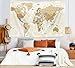 Old World Map Tapestry, Map of World Tapestry Wall Hanging for Kids Students, Vintage Asia Europe America Africa Japan Beige Wall Poster Tapestries for Bedroom Living Room Office Wall Decor, 60X40in