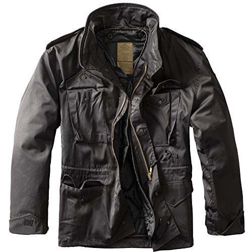 urbandreamz M65 Field Jacket Veste de Combat Armée US Army Veste d'hiver Parka Camouflage - Noir, XL