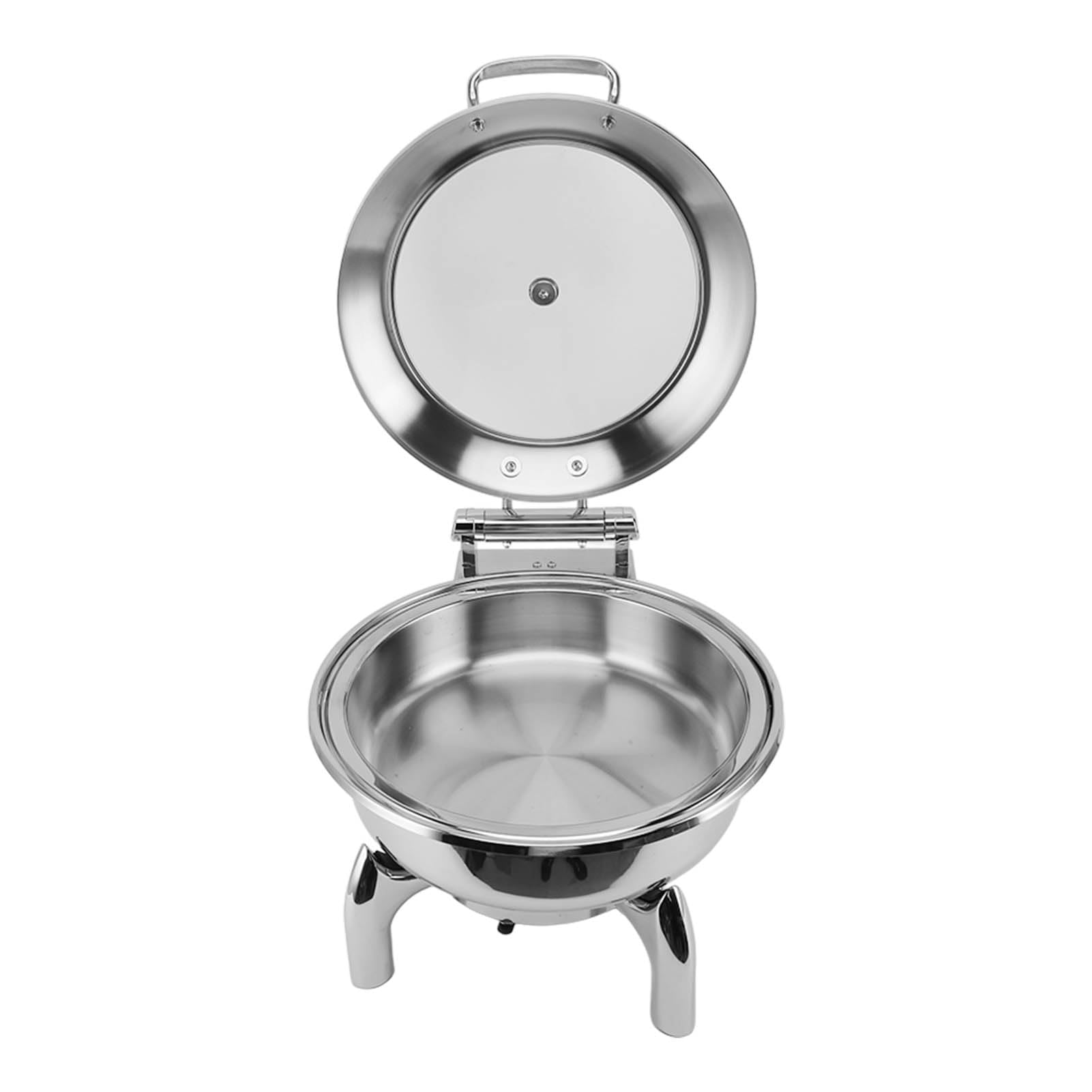 Juego de Buffet Redondo para Frotar con Tapa de Vidrio Visible y Resistencia a Altas Temperaturas para Eventos de Catering