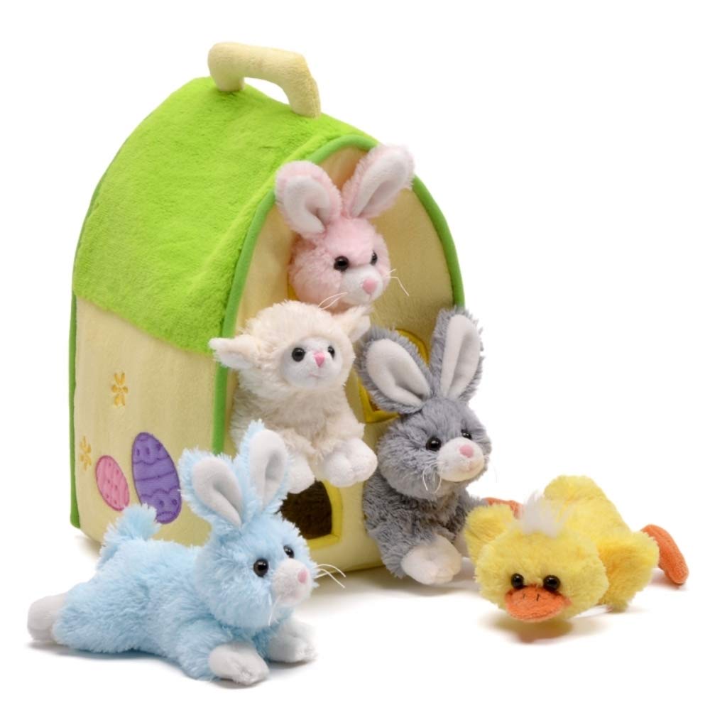 Easter Animals Plush Play House Set