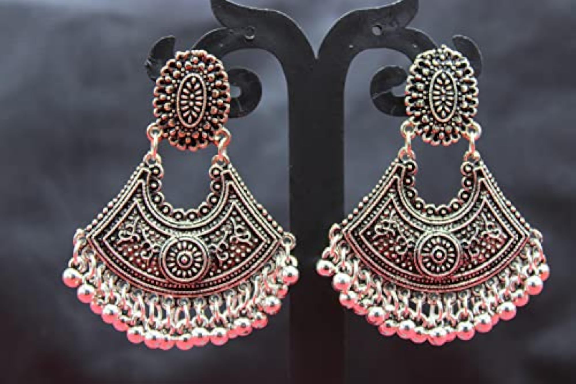 Artificial Silver Jhumkas for Traditional Earring Jewelry