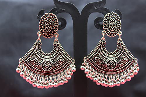 Artificial Silver Jhumkas for Traditional Earring Jewelry