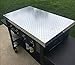 PREMIUM HOME Griddle Cover 36 Inch: for Blackstone Griddle | BONUS Meat Press | Blackstone Griddle Cover Accessories | Flat Top Griddle/Grill Cover | Use as Tabletop | Diamond Plate Aluminum