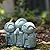 OwMell 3 Japanese Jizo Statue Stone Japanese Buddha Jizo Monk Statue Figurine Memorial Statue Aquarium Decoration Garden Outdoor Ornament 3" - Smiling