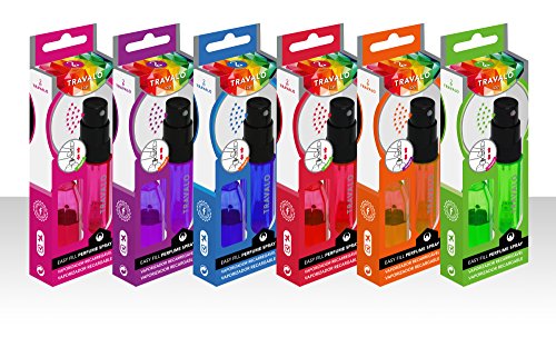 Travalo ICE Refillable Perfume/Cologne Atomizer Spray - 6 Hot Colors!