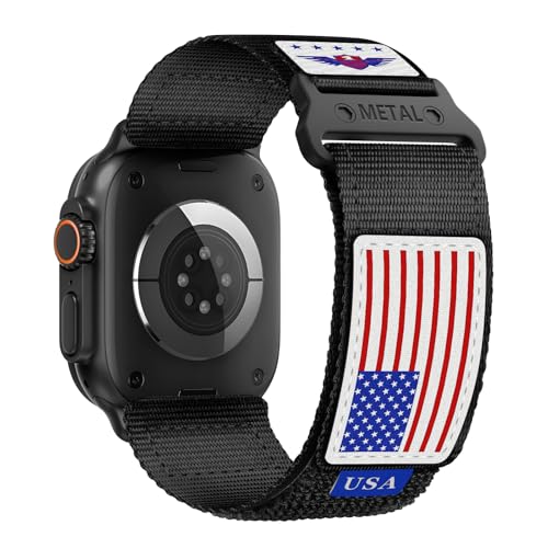 Rugged Nylon for Apple Watch Ultra 2/ Ultra 3 Band Series 11/10/9/8/7/6/5/4/3/SE iWatch Bands...