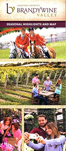 BRANDYWINE VALLEY SEASONAL HIGHLIGHTS AND MAP /PENNSYLVANIA /ILLUSTRATED FOLDOUT BROCHURE+++