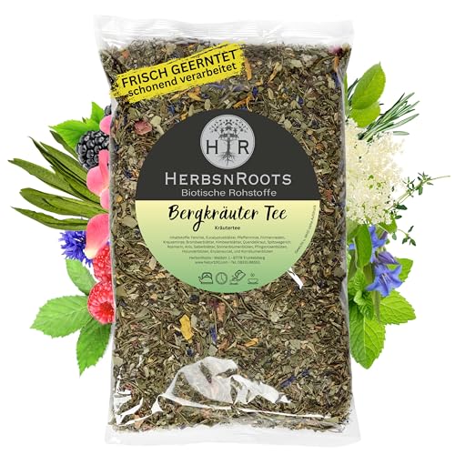 Bergkräuter-Tee • Kräutertee mit 17 Kräuter & Wurzeln • HerbsnRoots • 210g