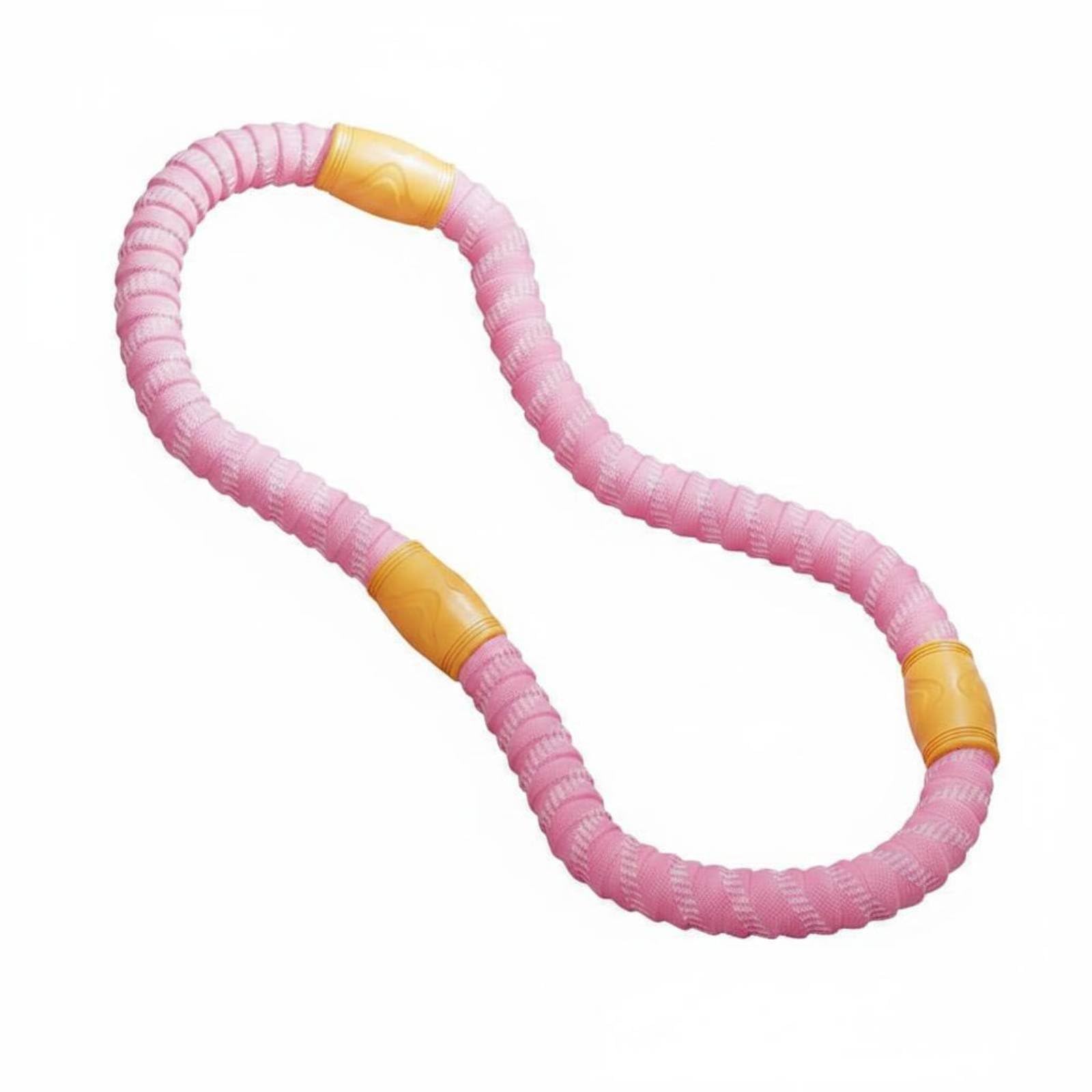 Full Wrap Protection Flexible Waist Hoop Quiet Design Soft Waist Hoop Core Training Padded Flexible Exercise Loop Long-Lasting for Women, Home Workout, Pink, 5 Jin-image-15