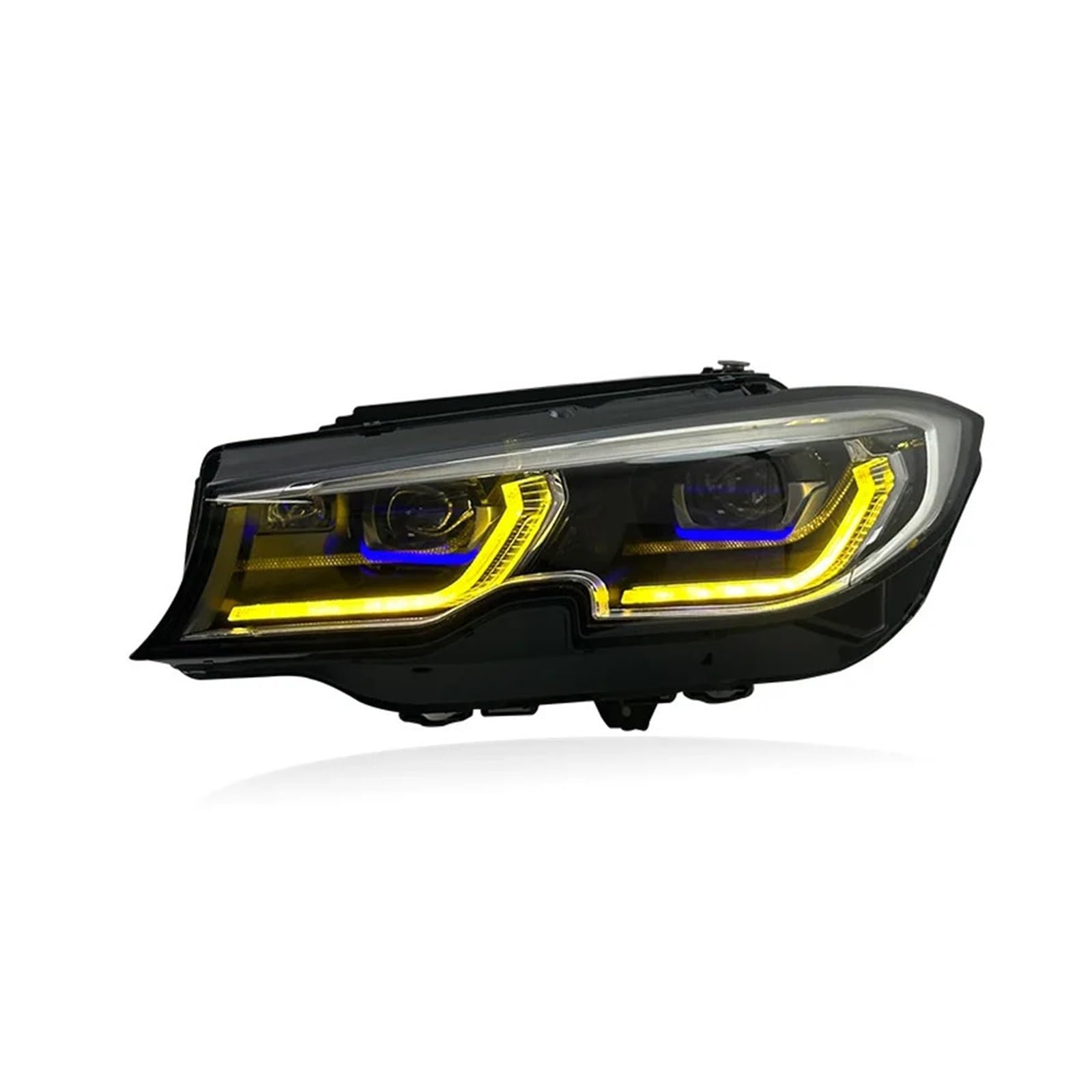 Fari Anteriori per BMW G20 G28 2019-2021, fendinebbia Gialli, luci diurne a LED, indicatori di direzione e luci Freno, Plug And Play.
