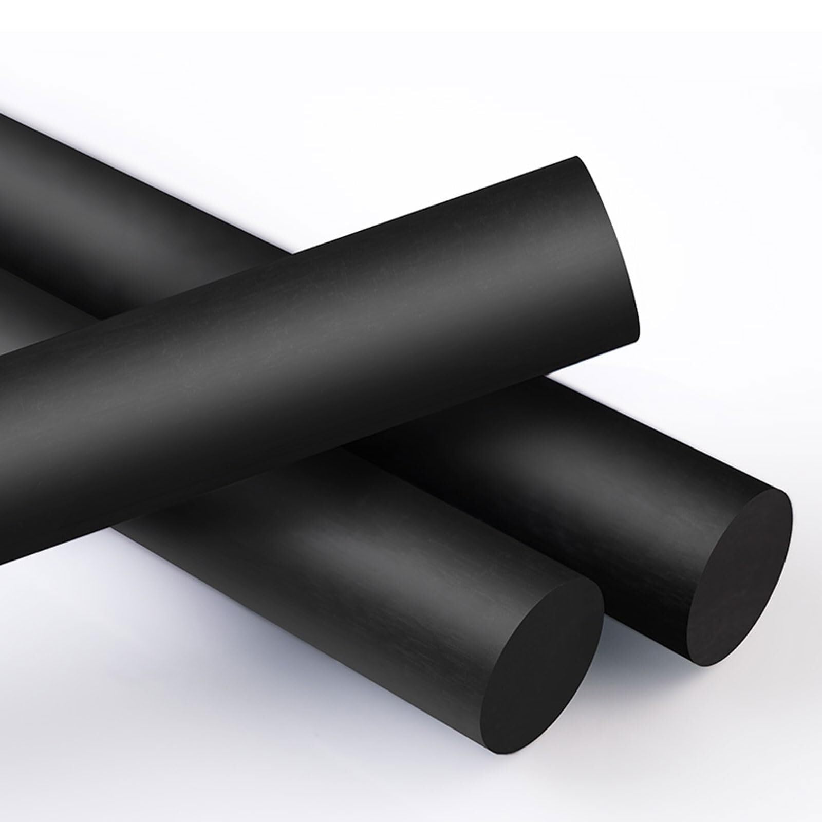 4 Tiges Nylon Noir 500mm × 3-5mm Diamètre Barres Ronde Plastique Solide pour Pièces Électroménager Réparation & Bricolage(Diameter 5)