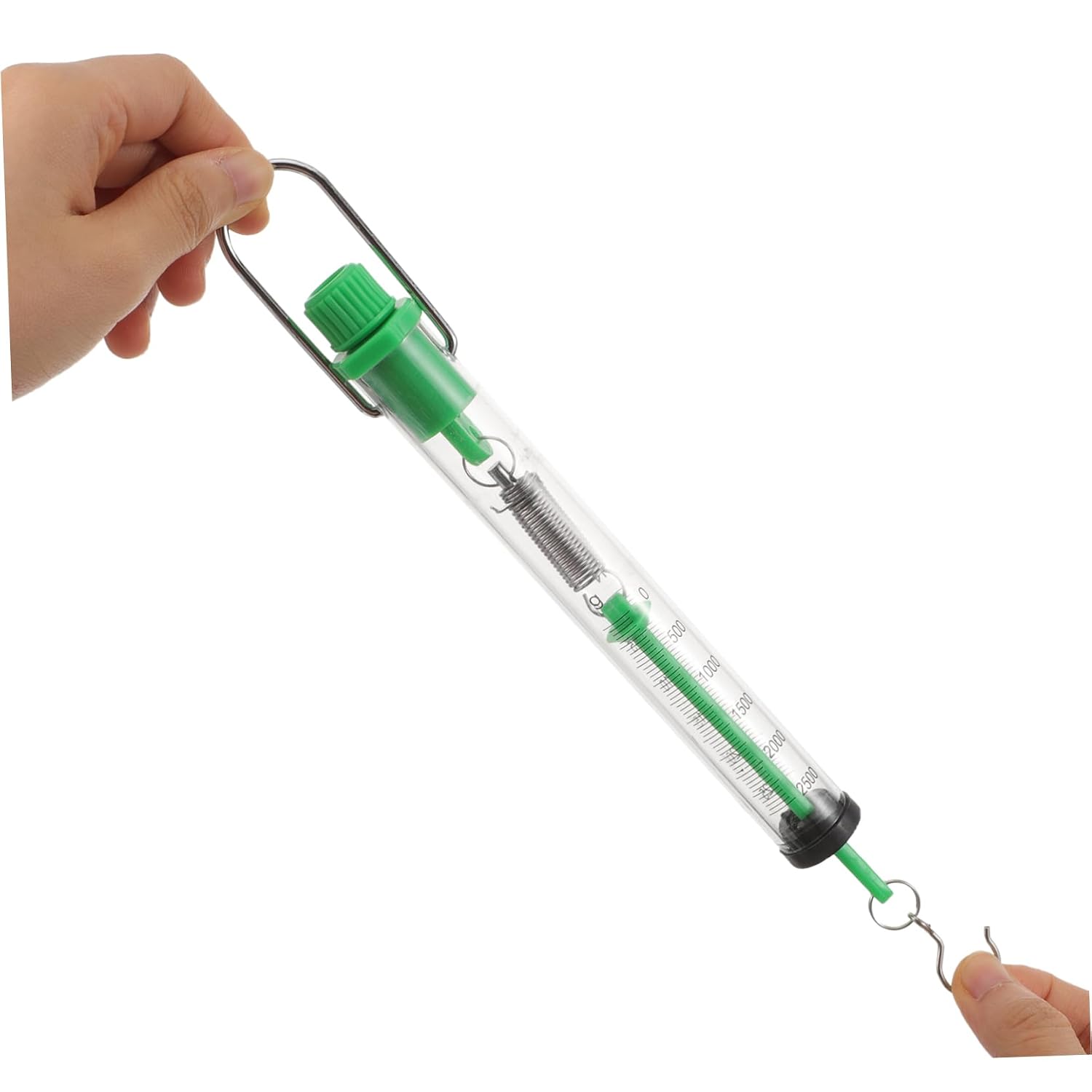 OUNONA 2pcs Dynometer Spring Dynomometer Force Housing Compact Lightweight Lab Tool Random Color