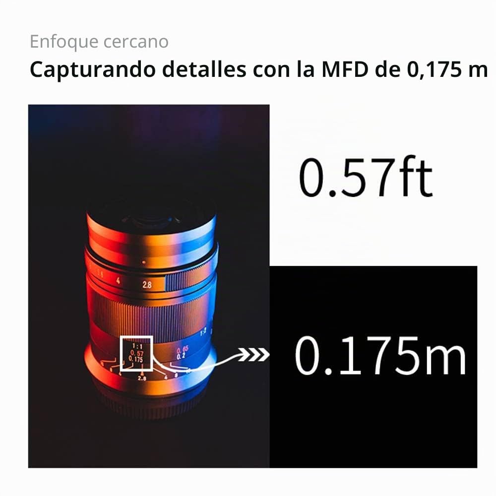 7artisans Lente de cámara de Enfoque Manual Macro de 60 mm F2.8 Mark II APS-C sin Espejo para Montaje Z Z6 Z7 (Montaje Nikon Z)
