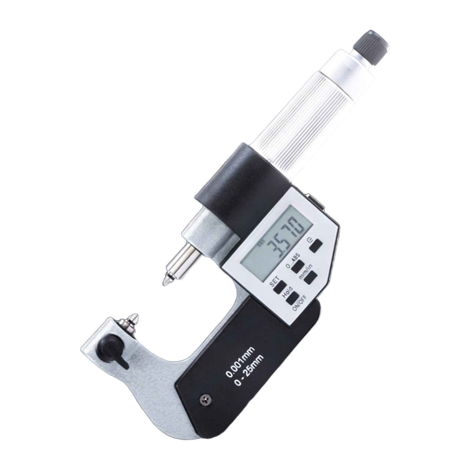 Micromètre à filetage numérique, F0200, 0-25-50-75-200 mm, Résolution
