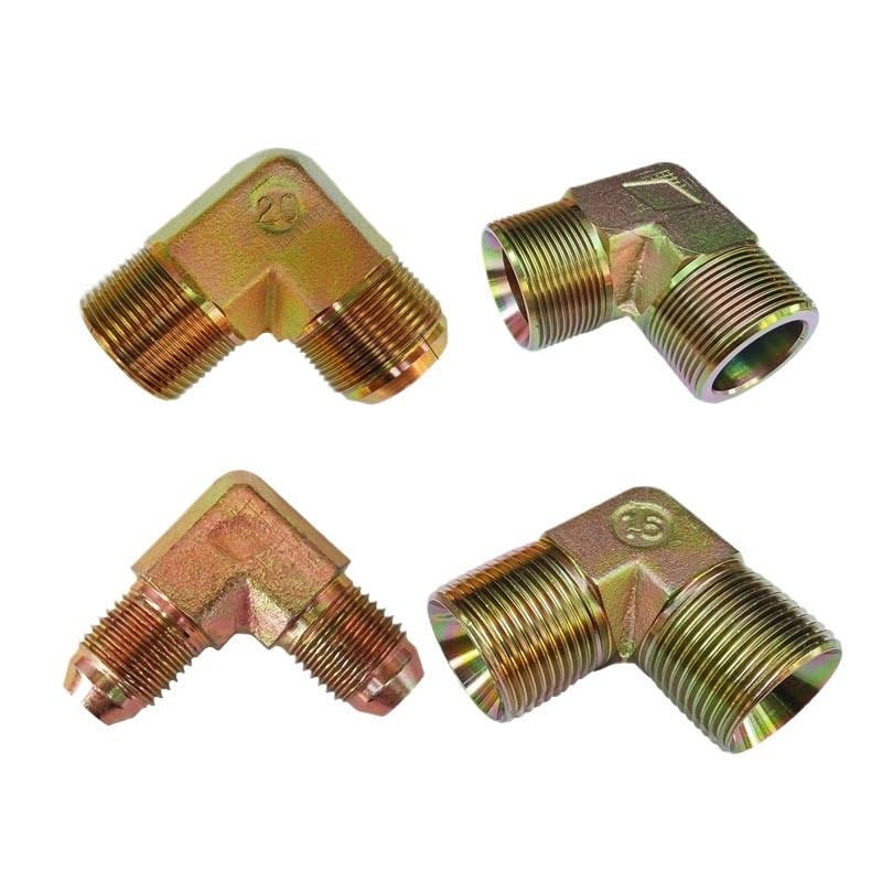 Conector hidráulico BSPT de rosca macho multidireccional de 1/20.3 cm 1/10.2 cm 3/20.3 cm 3/10.2 cm 2.5 cm 1-1/10.2 cm 1-1/5.1 cm (A 9,1/10.2 cm)