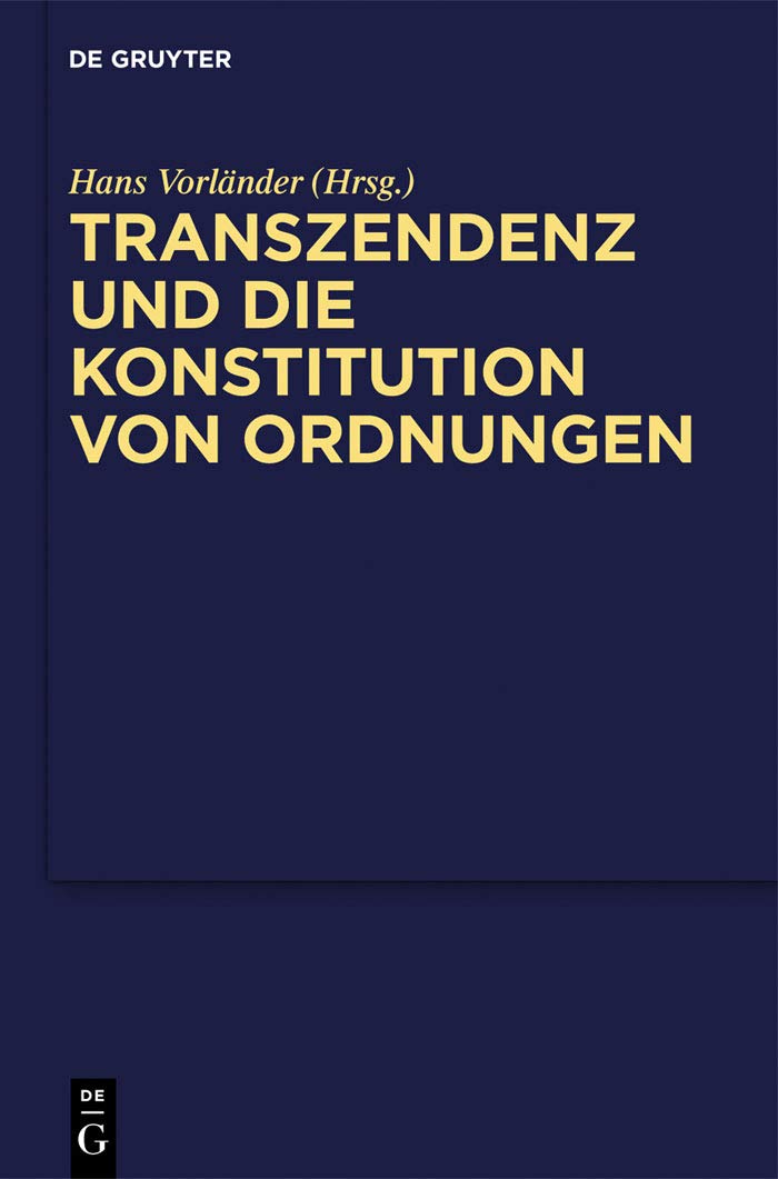 Transzendenz livre de philosophie pour décoder la constitution des ordres
