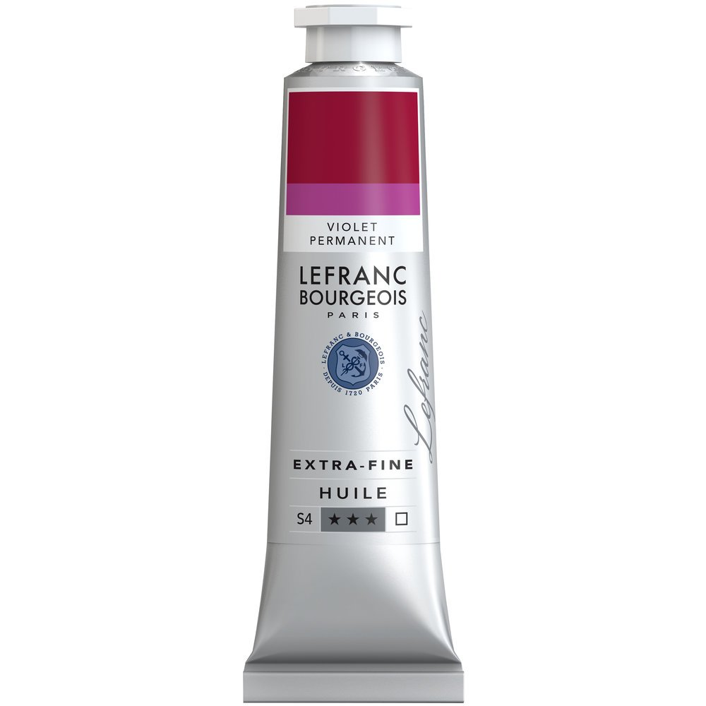Lefranc Bourgeois Extra Fine Oil Paint 40ml Permanent Violet Artist Colour